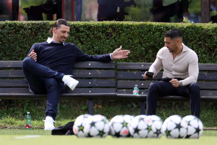 Ibrahimovic e Moncada a Milanello